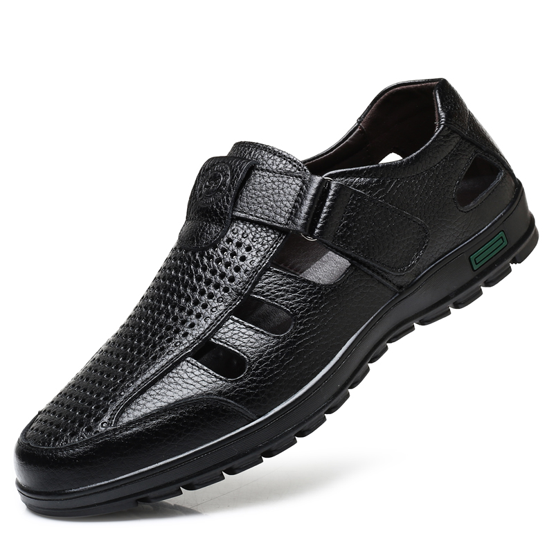 Men Shoes Eu To Us Size - 남성용 정품 가죽 샌들 남성용 여름