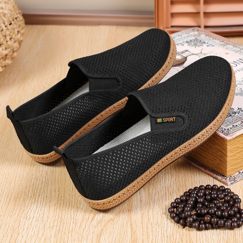 남성용 옛날 북경 스타일 슬립온 워킹화 통기성 경량 미 - Men'S Shoes For Wide Feet 리뷰 및 가격