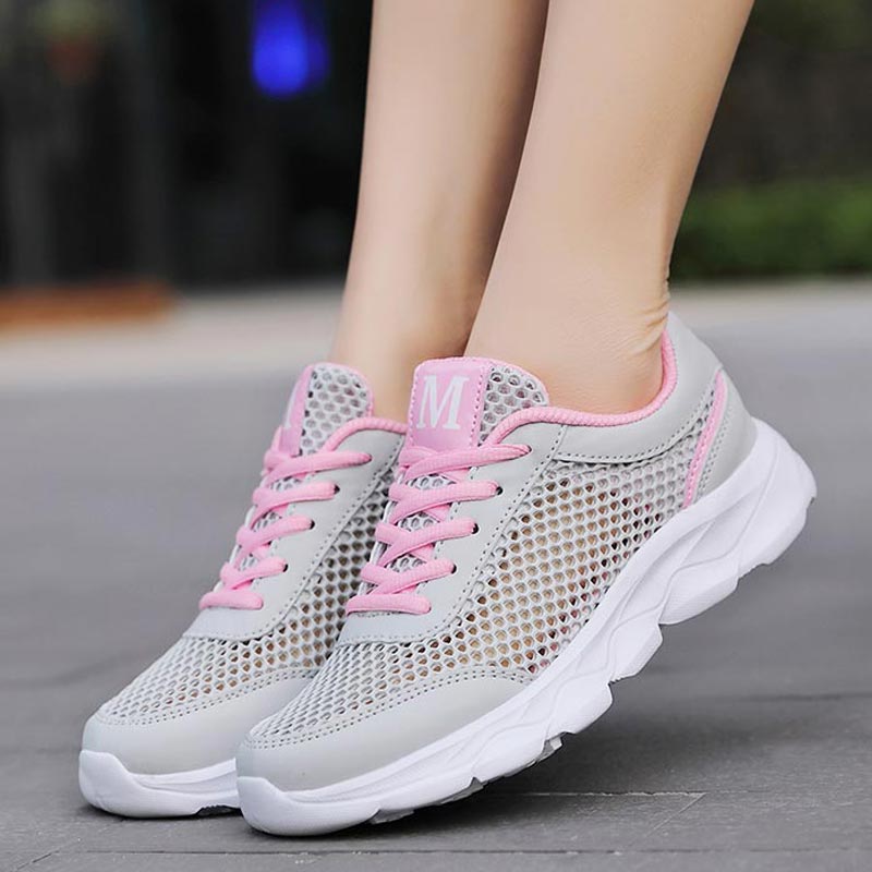 새로운 여름 통기성 운동화 여성 메쉬 여성 스포츠 신발 - Men Shoes Online Shopping 리뷰 및 가격