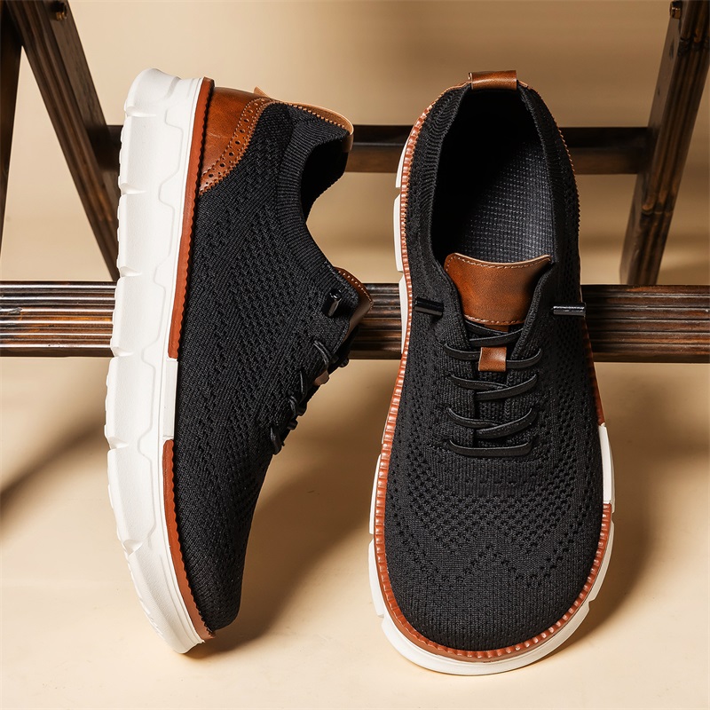 남성용 와이드 토 니트 드레스 슈즈 슬립온 통기성 메쉬 - Men'S Shoes For Wide Feet 리뷰 및 가격