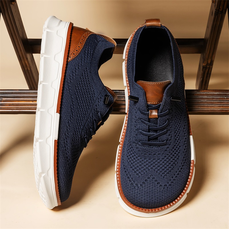 남성용 와이드 토 니트 드레스 슈즈 슬립온 통기성 메쉬 - Men'S Shoes For Wide Feet 리뷰 및 가격