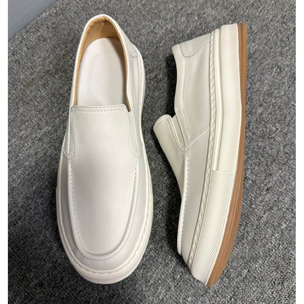 럭셔리 화이트 가죽 캐주얼 로퍼 – 하루 종일 편안함과 - Men'S Shoes Smart 리뷰 및 가격