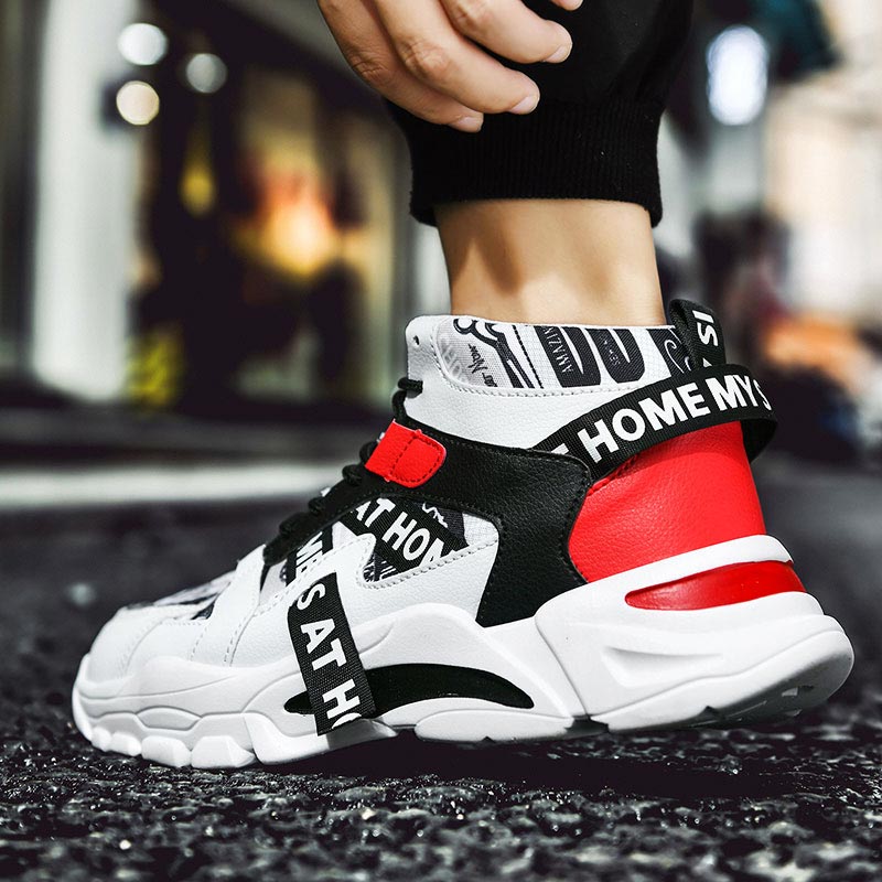 대형 사이즈 하이탑 청키 남자 스니커즈, 스포츠 신발, - Men Shoes Online Shopping 리뷰 및 가격