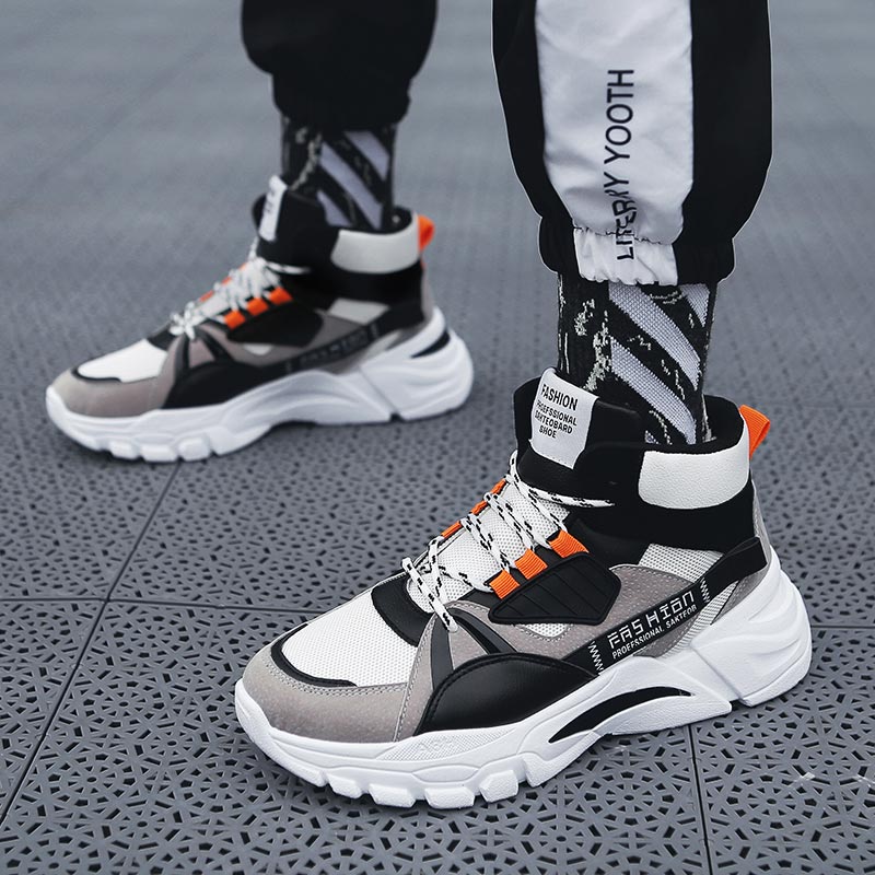 높은 최고 남성 스포츠 신발 통기성 메쉬 운동화 높은  - Men Shoes Types Name 리뷰 및 가격