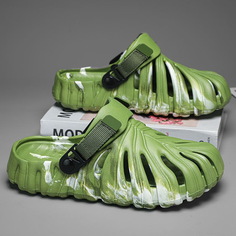 위장 샌들 Monstera Deliciosa 슬리퍼 여 - Men Shoes Eu To Us Size 리뷰 및 가격