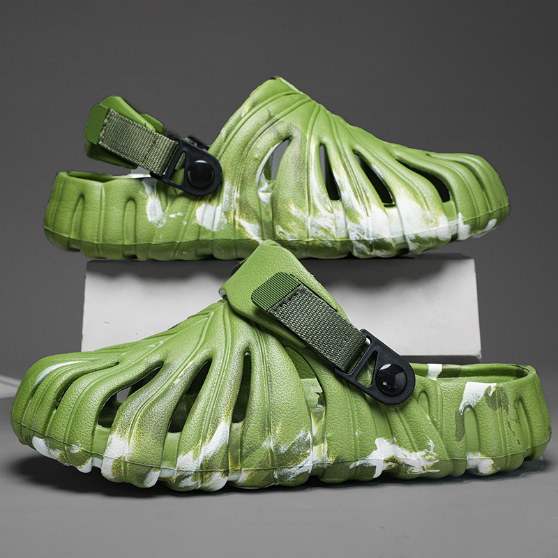 위장 샌들 Monstera Deliciosa 슬리퍼 여 - Men Shoes Eu To Us Size 리뷰 및 가격