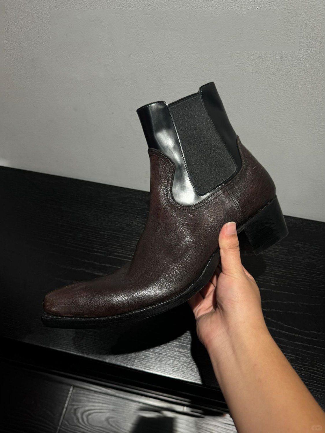 남성용 블랙 가죽 첼시 부츠, 세련된 엘라스틱 패널,  - Men'S Shoes Smart 리뷰 및 가격