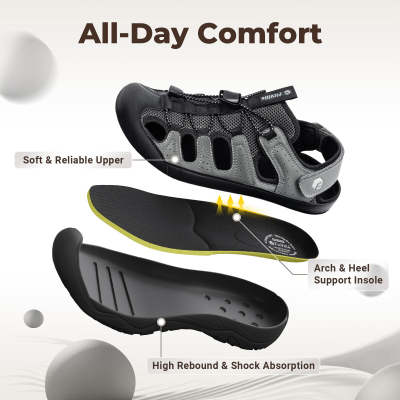 FitVille 와이드 와이드 남성용 샌들 발이 부어오 - Men'S Shoes For Wide Feet 리뷰 및 가격